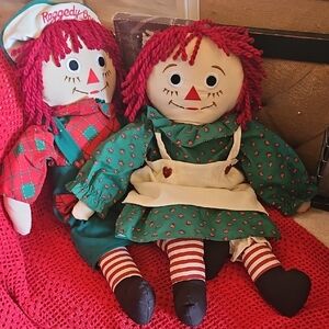 Vinatge Raggedy Ann Doll Set